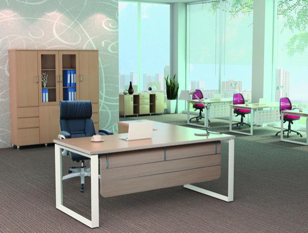 TOP 5 mẫu bàn làm việc chân sắt Hòa Phát hiện đại đẹp mắt cho trưởng phòng